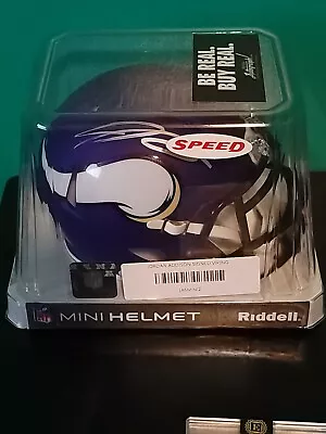 Jordan Addison Autographed Minnesota Vikings Mini Helmet Signed Beckett • $95