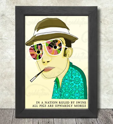 $12.39 • Buy Hunter S. Thompson Poster Print A3+ 13 X 19 In - 33 X 48 Cm Psychedelic Design