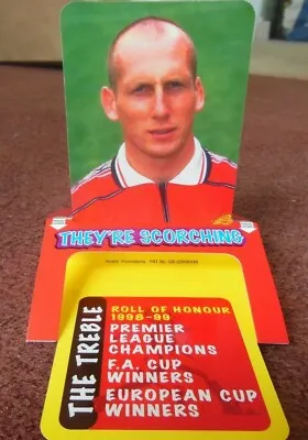 Rare Jaap Stam Manchester United Hot Pops Pop Up Trade Card 1999   • £0.99