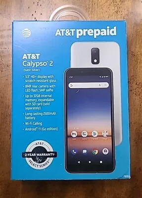 At&t Calypso 2 32gb 8mp Satin Silver Color 5.5” Hd+  • $39.99