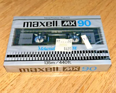 MAXELL MX90 Metal Tape - 90 Minutes -  BRAND NEW / UNUSED • $59.95