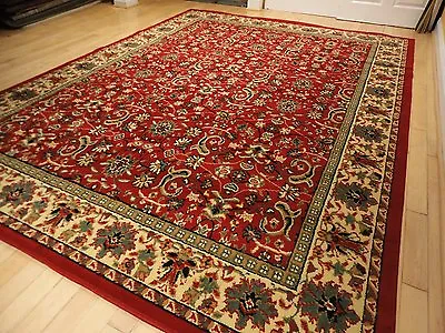 Large Traditional Area Rugs Carpet Oriental Rug 8x10 Red Rugs 5x8 • $49.99
