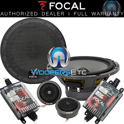 165 Vb Focal Polyglass 6.5  Car Audio Component Speakers Mids Tweeters 165vb New • $279.99