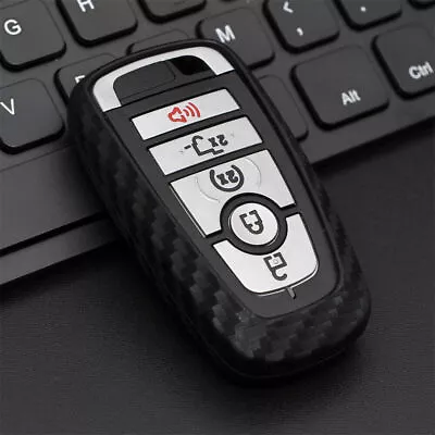 Key Fob Cover Case Protector Shell For Ford Focus/Explorer/F150 Carbon Fiber • $6.59