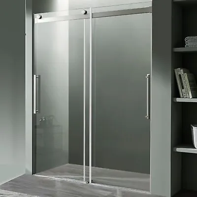 ANZZI Stellar Series 60 In. X 76 In. Frameless Sliding Shower Door With Handle • $479.99