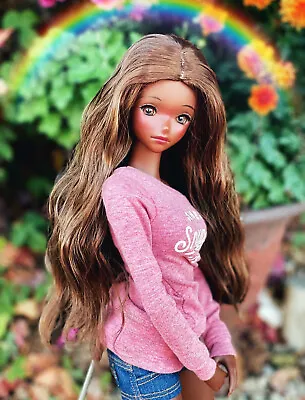 Guinevere Wig In Chestnut Brown 8.5-9” For 1/3 BJD Or Smart Doll • $22.95