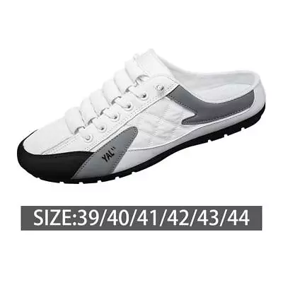 Men Slip On Mule Sneakers Men Casual Sports Shoes Backless Sneakers For • £21.20