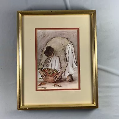 R C Gorman Framed Print 1976 Signed Woman With Chili Peppers Navajo • $124.99