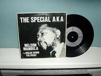 The Special AKA-Nelson Mandela  7  P/S 1984 2Tone Paper Label • £0.99