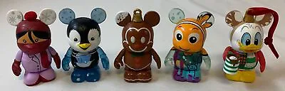 Lot Of 5 Disney/Pixar VINYLMATION Figures~NemoMickeyDonaldred Scarfpenguin • $19.95