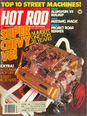 1979 Hot Rod Magazine: Super Chevy V8/Top 10 Street Machines/Mustang Magic • $4.50