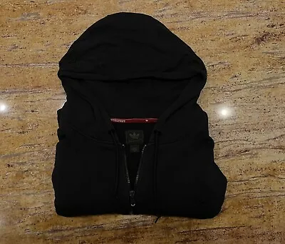 $89.99 • Buy Adidas Black Label Muhammad Ali Blk Zip Up Sweatshirt Embroidered Hood Sz 4xt