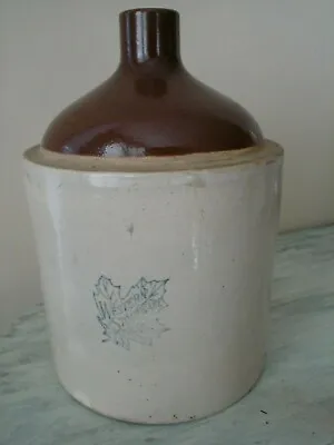 Vintage Monmouth Western Stoneware Blue Stamp 1 Gallon Crock Jug Excellent • $59.95