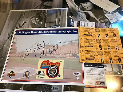 Mark  The Bird  Fidrych Auto PSA DNA COA Signed Upper Deck FanFest Autograph LOT • $74.88