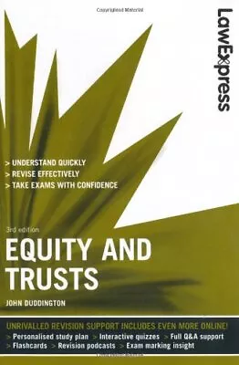 Law Express: Equity And Trusts (Rev... Duddington Joh • £3.49