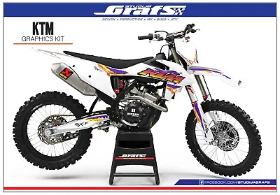 KTM Complete Graphics Kit SX SXF EXC EXCF - F 50 65 85 125 200 250 300 350 450 • $169