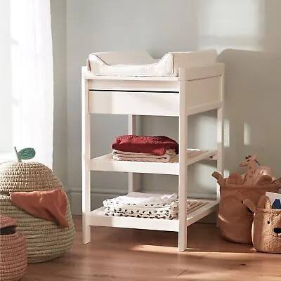 Baby Changing Table White - Scandinavian Wooden Nursery Furniture Lukas By Troll • £199