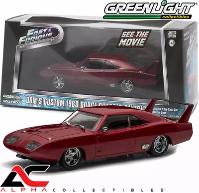 Greenlight 86221 1:43 1969 Dodge Charger Daytona  Dom's Fast And Furious 6  • $26.95