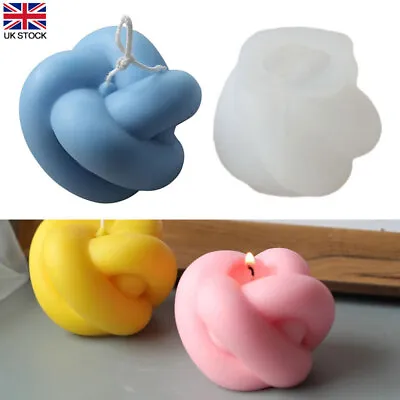 £6.20 • Buy 3D Spiral Ball Candle Mold Silicone DIY Making Aroma Soy Wax Handmade Soap Mould