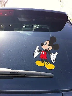 02-07 Mickey Mouse Car Window Vinyl Decal Sticker • $7