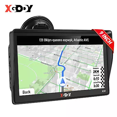 XGODY 9 Inch Caravan Motorhome GPS Navigation Car Truck Sat NavFree Full EU Maps • £64.99