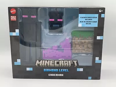 MATTEL Minecraft Diamond Level Enderman Mojang Studios Set SEALED! New In Box! • $50
