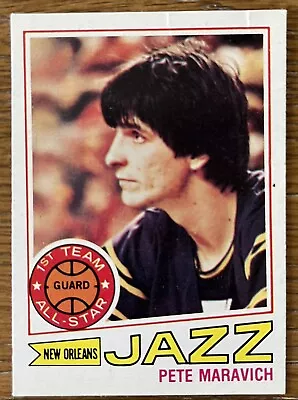 1977-78 Topps Basketball Pete Maravich #20 Jazz • $1.25