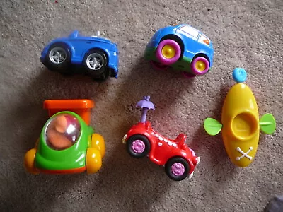 5 Vintage Pre-school Toy Vehicles - Little People - Munchkin Mattel Chicco Gd • $4.99