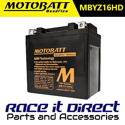 Motobatt Premium Battery For Kawasaki ZX 1400 ZZR 1400 ABS 2019-2020 MBYZ16HD • £85.95