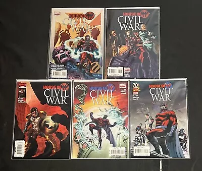 Marvel Comics House Of M Civil War #1-5 Mini Series Complete Set Plus 5 Bonus • $30