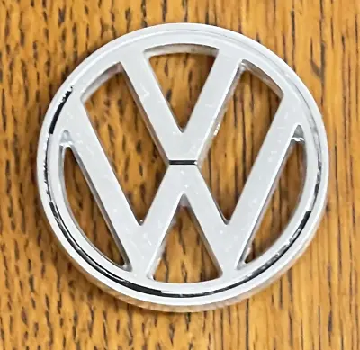 Vintage VW Bug Beetle Hood Logo Emblem Badge 113853601B 3 Prong 3 1/4” #M39 • $29.99