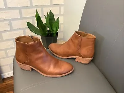 Frye Carson Piping Caramel Leather Western Boho Boots Women’s 8.5B/3474697-EUC! • $52