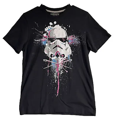 VTG Star Wars 2008 Marc Ecko Cut & Sew Storm Trooper Black T-Shirt Size Small • $15.99