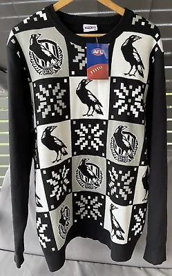 Official AFL Collingwood Magpies Jumper Sweater Mens Size 2XL Brand New • $70