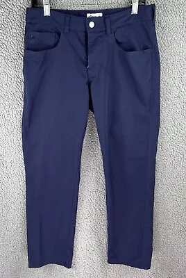 Peter Millar Performance Golf Pants Mens 30x30 Blue EB66 Classic Fit 5 Pockets • $24.97