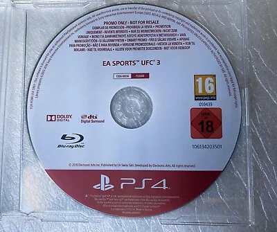 EA Sports UFC 3 PS4/PS5 PROMO RARE PlayStation 4 Promotional UFC 3 EA (FULL GAME • £29.99