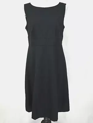 Talbots Black Dress Jumper Size 10 Womens Wool Silk Lined Fit N Flare Vintage • $25.48