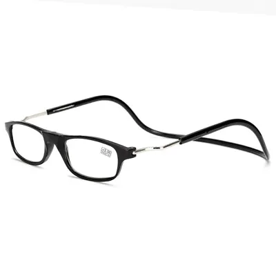 Hot Hanging Folding Magnetic Reading Eyeglasses Glasses Front Click Connect Neck • $6.64