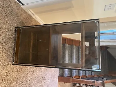 $275 • Buy 1960's Retro Fisher Component Record Cabinet, Wood With Glass Top. 