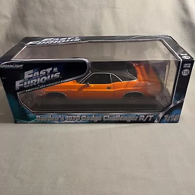 Greenlight 1:18 Scale Fast & Furious 1970 Dodge Challenger R/T. Never Opened! • $49.98