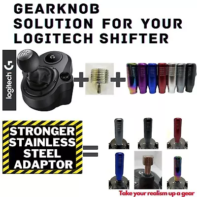 Gear Shifter Knob & Adaptor For Logitech G29 G920 G923 G27 Driving Force Shifter • £12.47