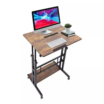 Mobile Standing Laptop Desk Computer Desk Adjustable Stand Up Laptop Table  • $69.34
