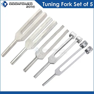5 Tuning Fork Set Medical Surgical Chiropractic Physical Diagnostic Instruments • $12.95