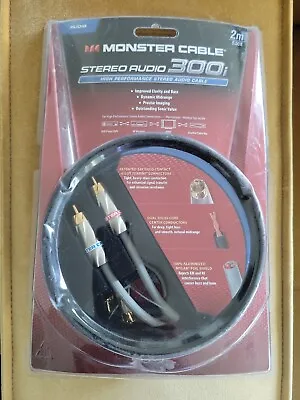 Monster Cable Stereo Audio 300i High Performance Stereo Audio Cable 2m • $16.50