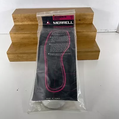 VTG NOS Merrell INSOLES PINK Footbed Insert Women Size 7 US NARROW FEET  KOREA • $16.24