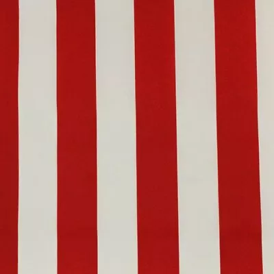  Outdoor Cabana Stripe  RED Fabric By The Yard • $12.99