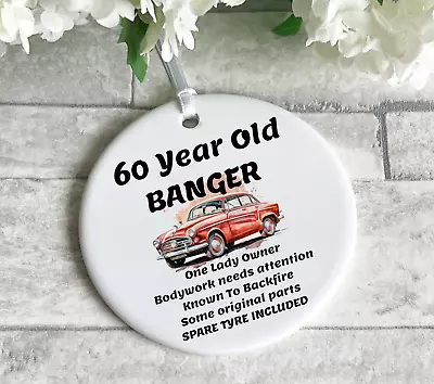 30th  40th  50th  60th 70th Birthday Gift For Men/Women/Dad/Mum Ceramic Hanger • £5.95