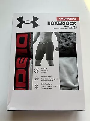 Under Armour Original BoxerJock Men’s XL 9” Boxer Brief 2 Pk Gray Underwear • $24.99