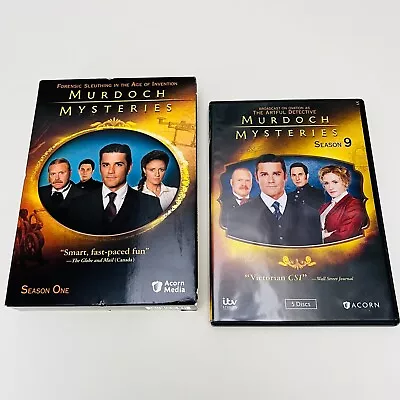 Murdoch Mysteries - Lot Of 2 DVDs - Season One & Nine - Acorn - British TV • $14.50