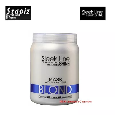 STAPIZ Sleek Line Blond Hair Mask With Silk 1000 Ml • £14.99